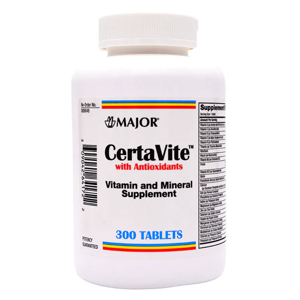 MAJOR Certa-Vite Multivitamins (300 Tablets)